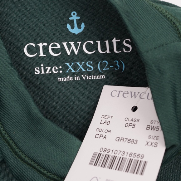 New CREWCUTS Boys Size XXS (2-3) Relaxed Active Graphic T-shirt in Cool Palm - Picture 4 of 4